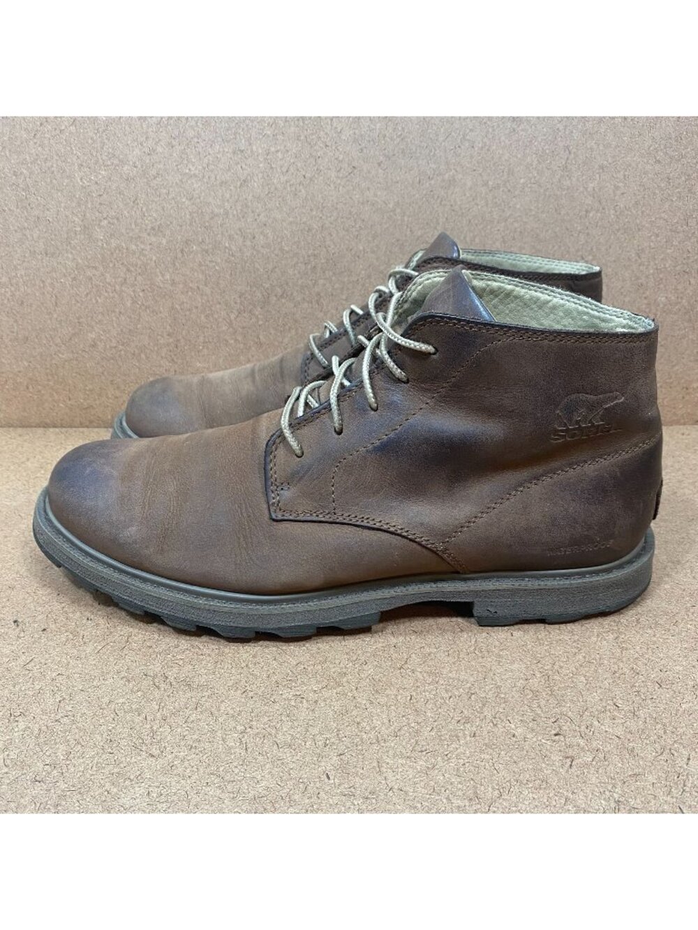 Sorel Mens Madson ll Waterproof Brown Leather Chukka Boots SZ 10 Casual Outdoor